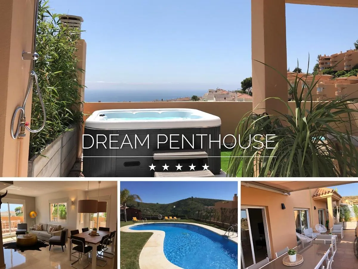 New: Luxurious Penthouse With Jacuzzi & Sea View Apartment Mijas